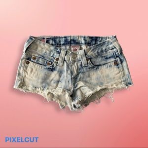 True religion bobby cut off Jean shorts